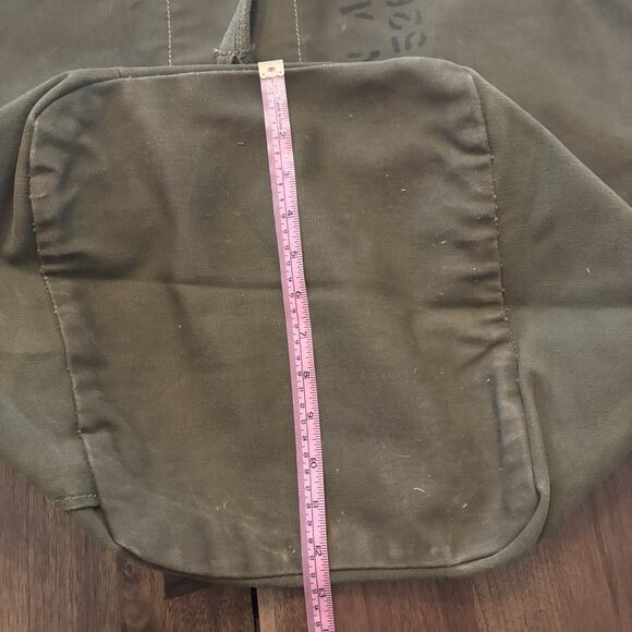 Vietnam War USAF Green Canvas Duffle Bag Granddad Named Original 1960's EXC COND - Picture 11 of 11